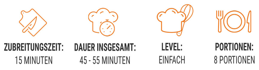 Zubereitungsinformationen High Protein Apfelkuchen XS