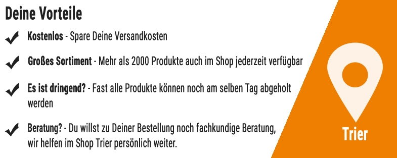 Vorteile einer Online Bestellung und Abholung im Shop Trier