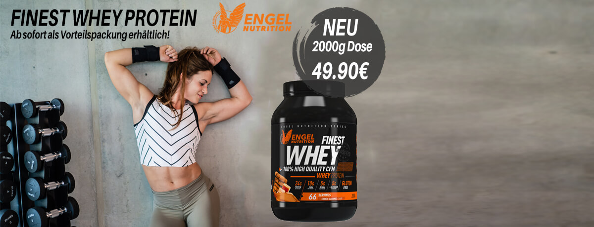 Engel Nutrition - Finest Whey Protein Finest Whey jetzt in der neuen 2000g Dose erhältlich