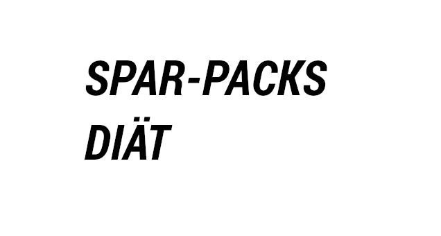 Sparpacks Diäet