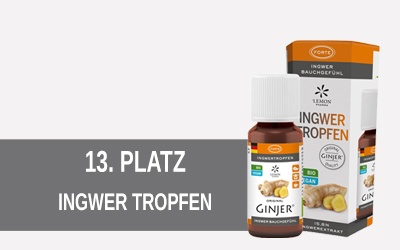 Ingwertropfen Platz 13 bei Sportnahrung Engel