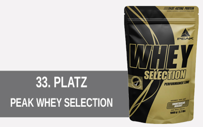 Peak Whey Selection 1000g Platz 33 bei Sportnahrung Engel