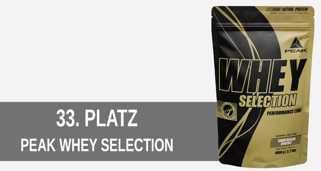 Platz 33 Peak Whey Protein Selection