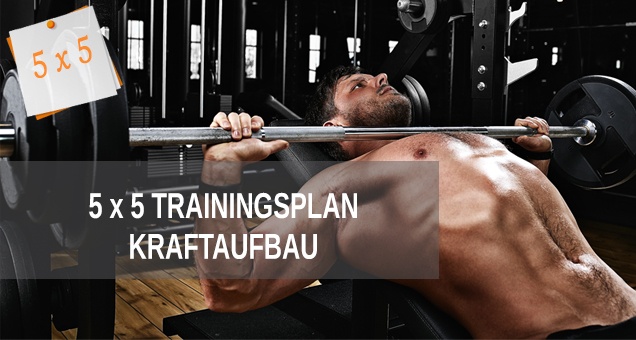 5x5 Trainingsplan zum Kraftaufbau und Muskelaufbau