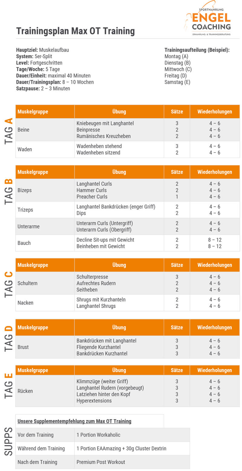 Max OT Trainingsplan