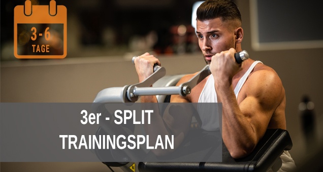 3er Split Trainingsplan Muskelaufbau
