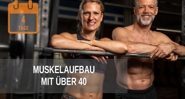 Muskelaufbau Trainingsplan für über 40 Jährige