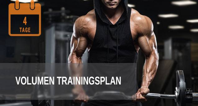 Volumentraining zum Muskelaufbau, Trainingsplan Volumen