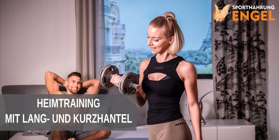 Heimtraining mit Lang- und Kurzanteln von Profis erstellt.